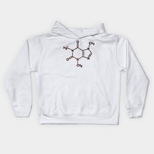 Caffeine Structure Chemistry Coffee Color Kids Hoodie